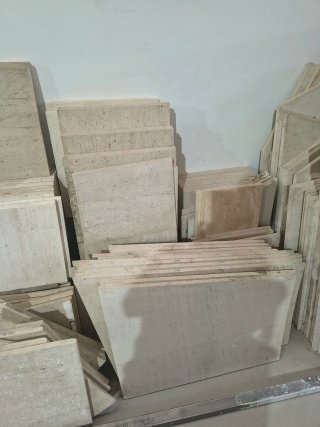 Lote de Baldosas de Piedra Caliza