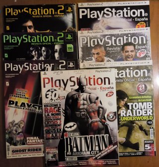 7 Playstation 2 revistas en muy buén estado