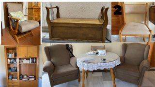Muebles de madera: salón, dormitorio, entrada y TV