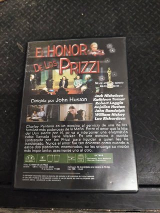 DVD El Honor De Los Prizzi