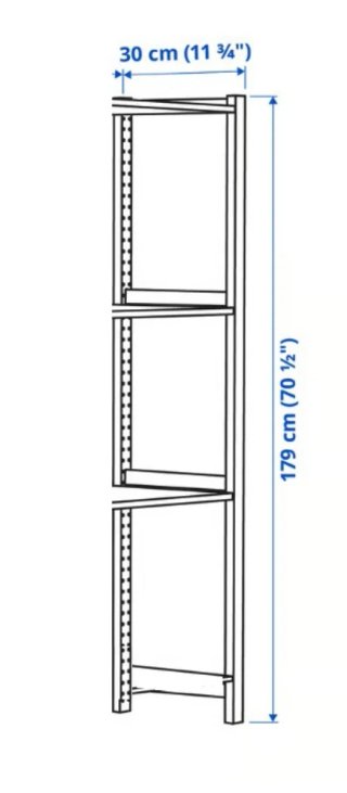 Laterales Estantería IKEA IVAR