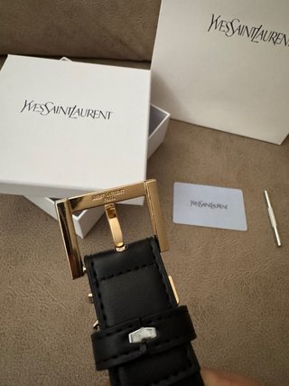 Cinturón Yves Saint Laurent Negro 110cm