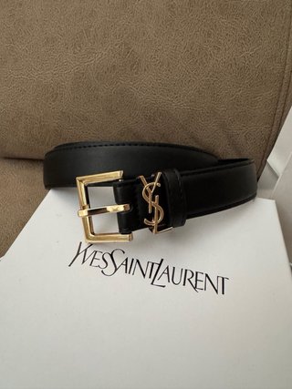 Cinturón Yves Saint Laurent Negro 110cm