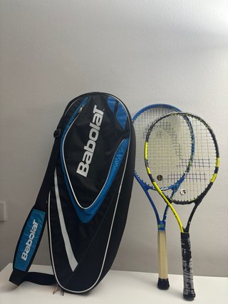 Mochila Babolat y 2 Raquetas de Tenis