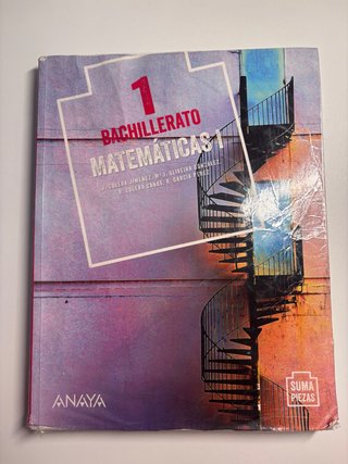 Libro Matemáticas 1º Bachillerato Ciencias