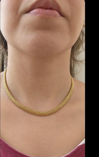 Collar chapado en oro 18k