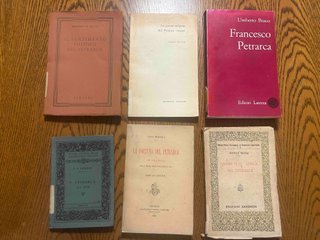 6 rari libri su Francesco Petrarca, 1916-1961