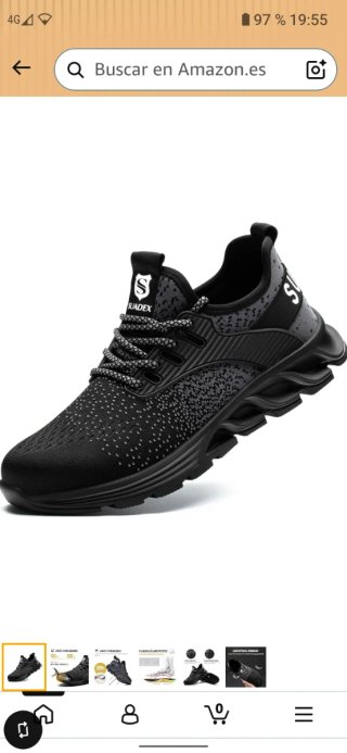 Zapatillas SUADEX trabajo unisex punta de acero,