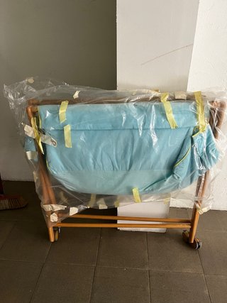 Minicuna Plegable con Estructura de Madera