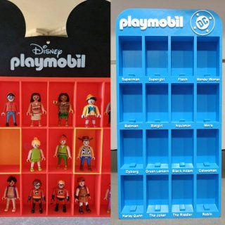 Expositores Playmobil superhéroes y Disney