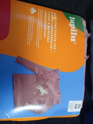 Camiseta niña manga larga unicornio 6-8 años