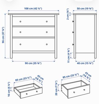 Cómoda Hemnes Ikea Blanca