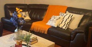 Sofá Natuzzi Piel Marrón