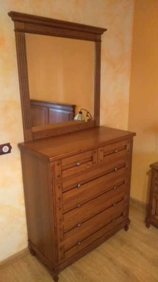 Conjunto dormitorio rústico antiguo