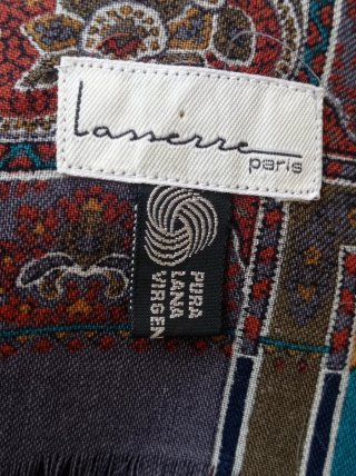 Pañuelo de lana con estampado paisley