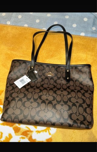 Bolso Coach Marrón y Negro