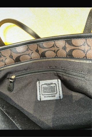 Bolso Coach Marrón y Negro
