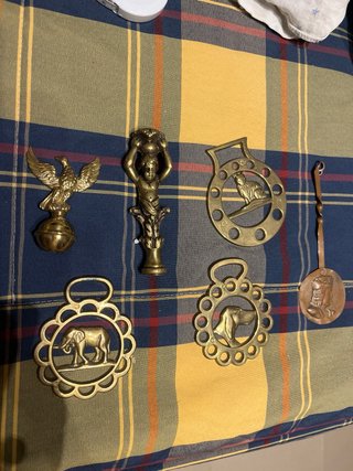Lote de 6 Piezas de Bronce y Latón
