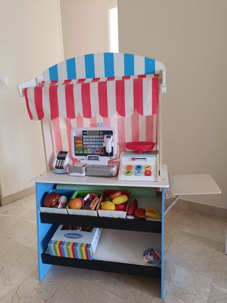 Mercadito de madera para niños