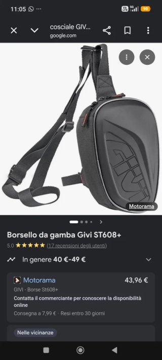 Marsupio cosciale Givi nero