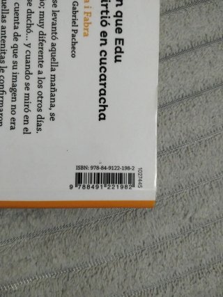 Libro El día en que Edu se convirtió en cucaracha