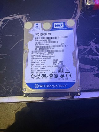 Disco Duro WD 160GB Portátil