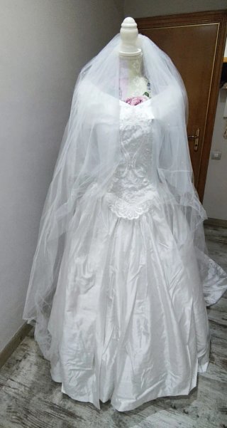 Vestido novia vintage Pronovias.