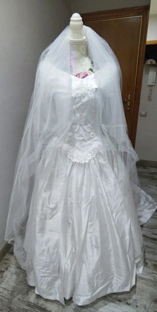 Vestido novia vintage Pronovias.