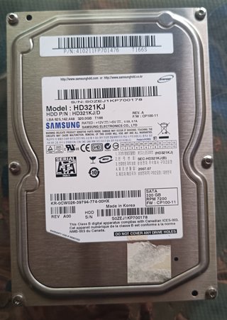 Disco Duro Samsung SATA 320GB 3.5 HD321KJ