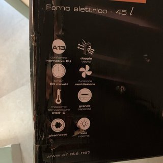 Forno elettrico ventilato Ariete Bon Cuisine 450