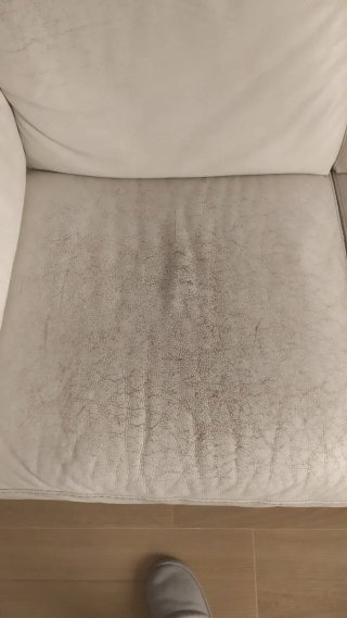 Sofá modular de piel blanco