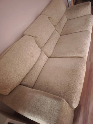 Sofá de 3 plazas beige