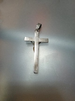 Antiguo Crucifijo de Plata de Ley 925