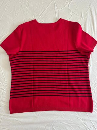 Jersey Josephine Chaus Rayas Negras Rojas