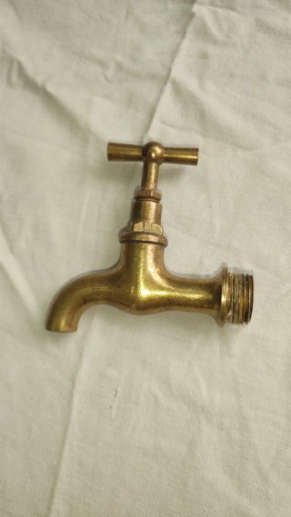 Grifo Bronce Antiguo Palomilla Baño Jardín