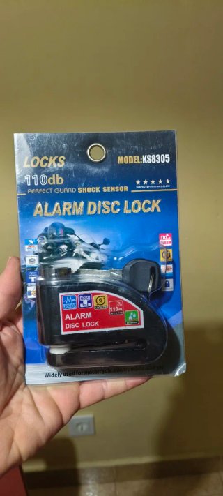 Candado Disco Moto Alarma 110db KS8305
