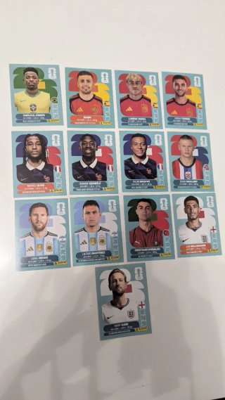 Cromos Panini Mundial 2026. Los cracks.