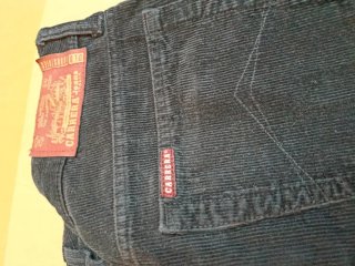 Pantaloni Carrera Jeans uomo velluto a coste blu