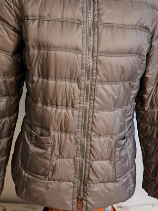Chaquetón acolchado mujer marrón