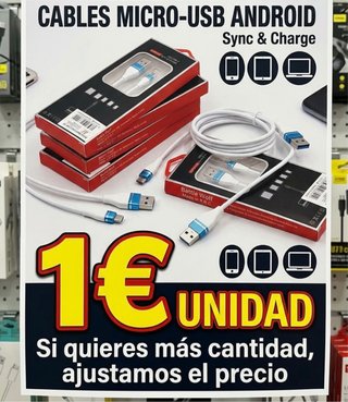 Cable Micro-USB Android Sync & Charge
