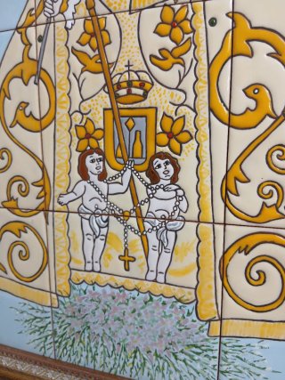Mural Azulejos Virgen Desamparados 57x73