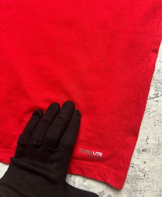 Adidas  T-Shirt Essentials Red- Vintage Logo Tee