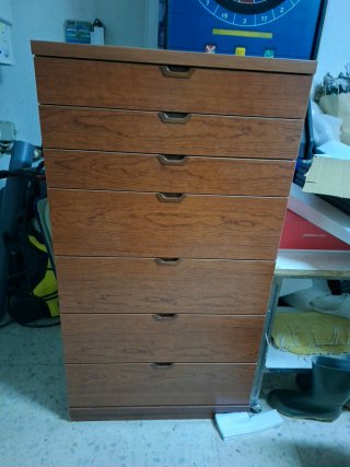 Cajonera de madera 70x43x128 cm