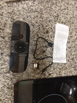 Comando Air Mouse con tastiera wireless integrata