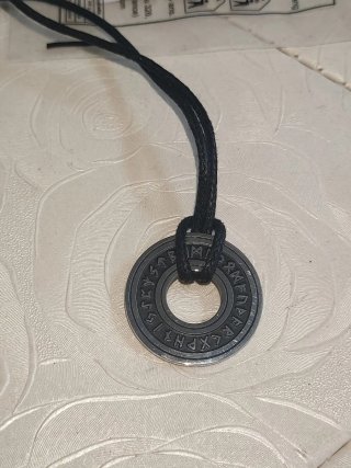Collana Amuleto Alfabeto Futhark Rune Magia