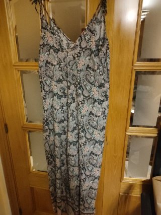 Vestido playero tirantes estampado T.XL