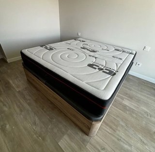 Colchón y canapé para cama articulada