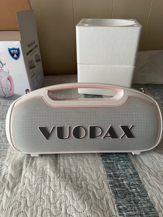 Altavoz Bluetooth rosa VUOPAX 120W (Pico 200W)