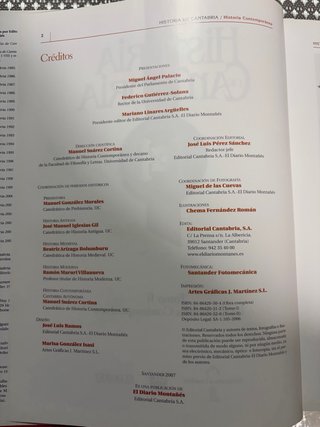 Libro Historia de Cantabria
