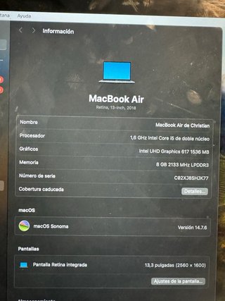 MacBook Air 2018 Gris Espacial